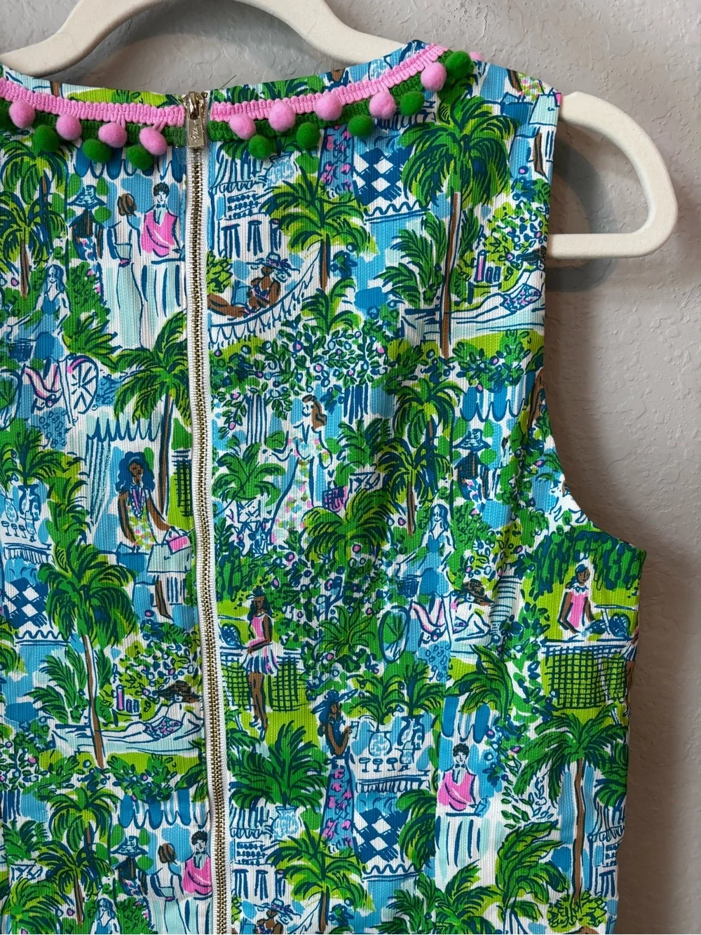 NEW Lilly Pulitzer Mila Stretch Shift Dress In Sprout Green Lilly On Holiday - Picture 7 of 9